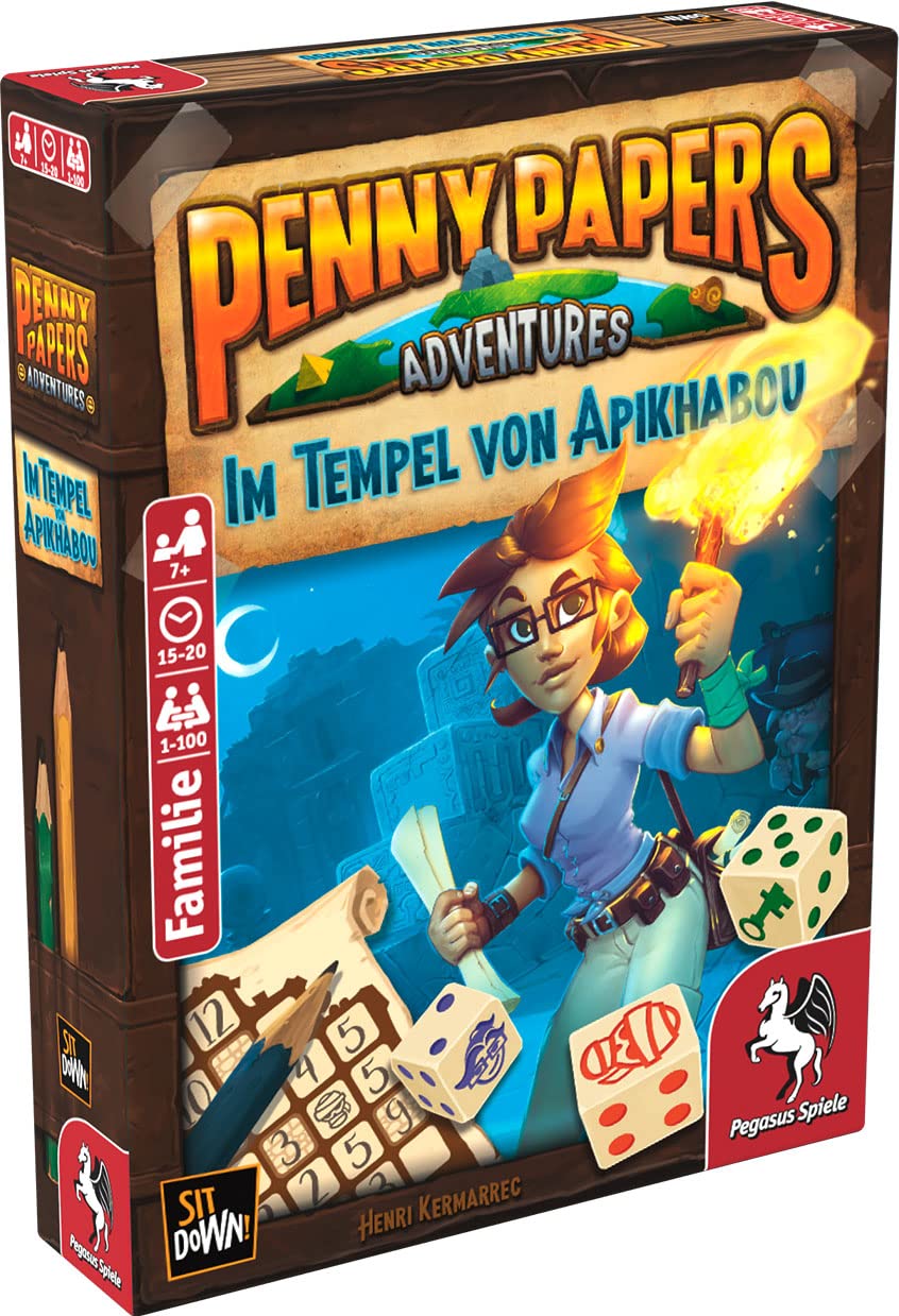 Pegasus Spiele 17650G - Penny Papers Adventures in the Temple of Apikhabou