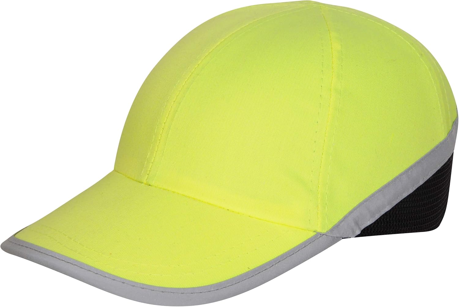 Silent Safety Bump Cap, Hi Viz Hard Hat, Baseball Style, High Vis Head Protection, Reflective