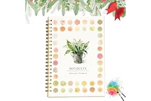 Watercolor Workbooks with 12 Illustractions - Animal Illustration Practice Book for Beginner Friendly Watercolor Techniques,S