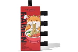 Thoughtfully Gourmet, Ramen Spicy Oils and Sauces, Includes Sesame Oil, Chili Oil, Soy Sauce, and Sriracha Flavoured Seasonin