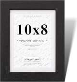 Fabian Clarke London 10x8 Picture Frame with 8x6 White Mount Black