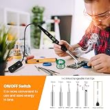 Beizkna 80W Soldering Iron Kit LCD Temp 180-520°C 13 in 1 Soldering Tool view 4