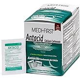 Medi-First 80233 Chewable Mint Antacid Tablets, 50-Packets of 2, 100 Count (Pack of 1)