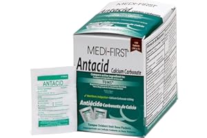Medi-First 80233 Chewable Mint Antacid Tablets, 100 Count