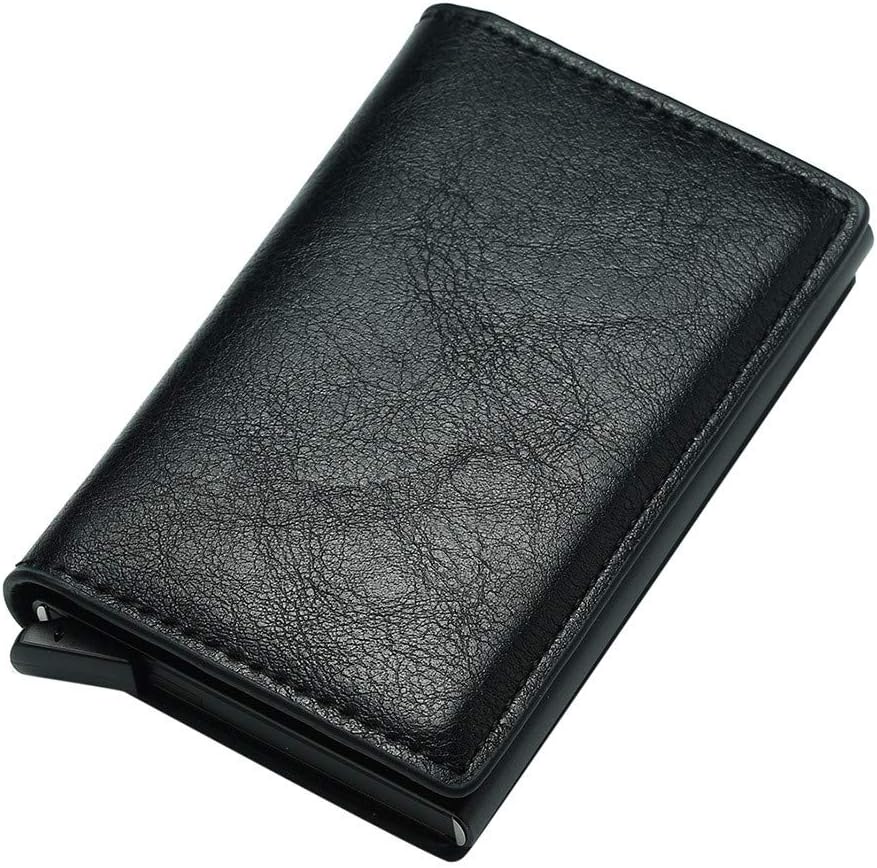 Silkrain Men & Women Leather Pocket Wallet Business Card Holder ID Credit Card Case