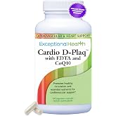 Cardio D-Plaq Cardiovascular Supplement, 120 Vegetable Capsules | Cardiovascular Support Capsules with CoQ10, EDTA, L-Carnitine &amp; Ginkgo for Heart Health, Blood Flow &amp; Cholesterol