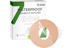 Onida Dexcom G7 Adhesive Patches 10PCS Over Patches for Dexcom G7 & Stelo CGM,Pre-Cut Adhesive Overpatches Waterproof, Continuous Glucose Monitor Sensor Cover
