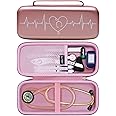 LTGEM Stethoscope Case Compatible with 3M Cardiology III,II,IV,3M Master Cardiology/MDF MDOne Stainless Steel Stethoscope Nurse Accessories and Medical Equipment (Rose Gold)