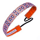 Sweaty Bands Womens Girls Headband - Non-Slip Velvet-Lined Athletic Hairband - Zenergy Blue