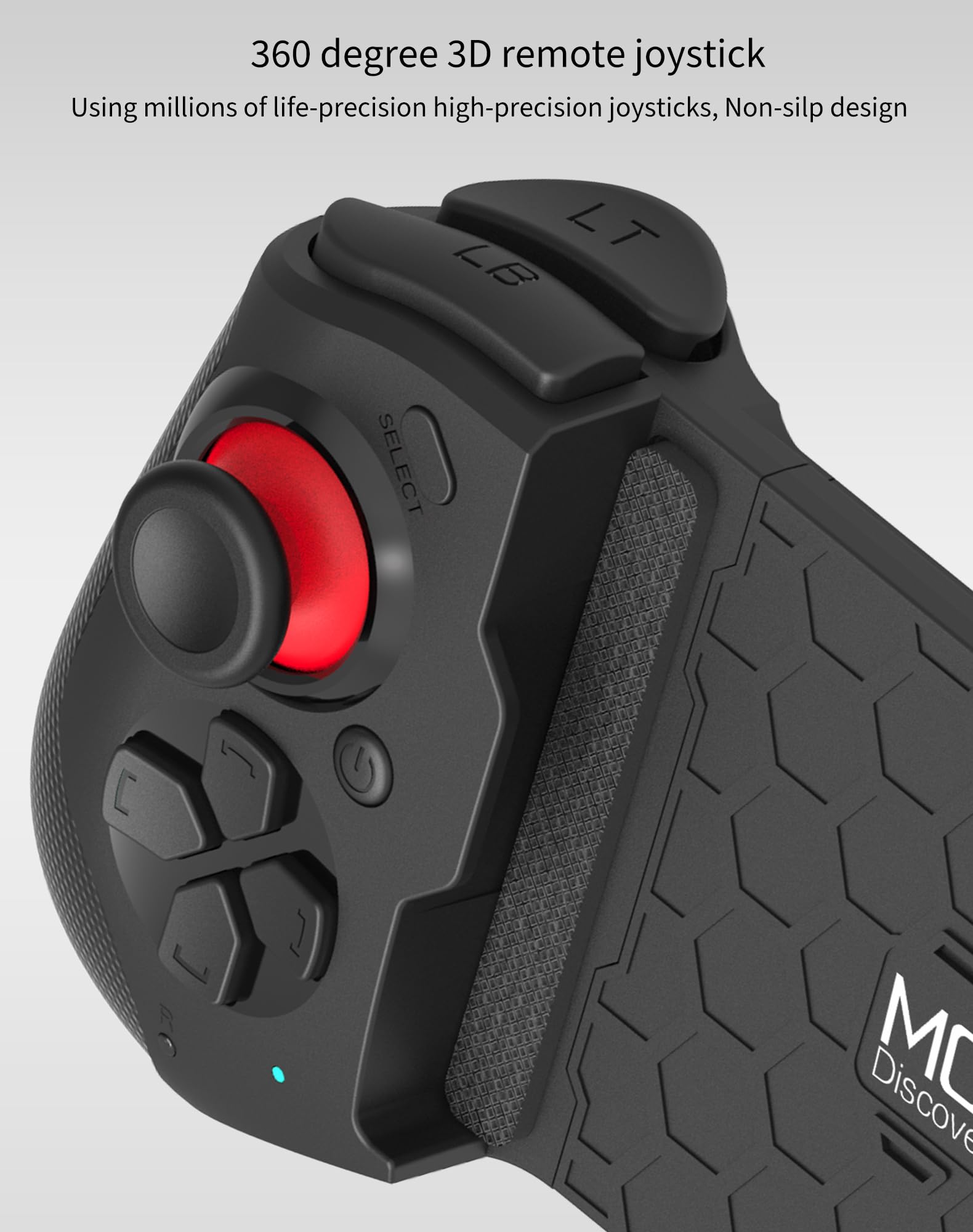 Joso Mobile Game Controller for iPhone, Android, PC, Steam, Direct Play, 15 Hours Playtime, Phone Controller Gamepad Joystick for iPhone 14 13 12 Pro Max, Galaxy S23 S22 Ultra, iPad, Tablet, MFi Games