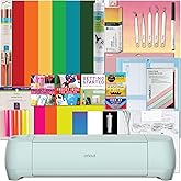 Cricut Explore 3 Machine Ultimate Bundle- with Rainbow Vinyl Sampler, Infusible Ink, Card Making Kit, Iron-On Sampler Rolls,