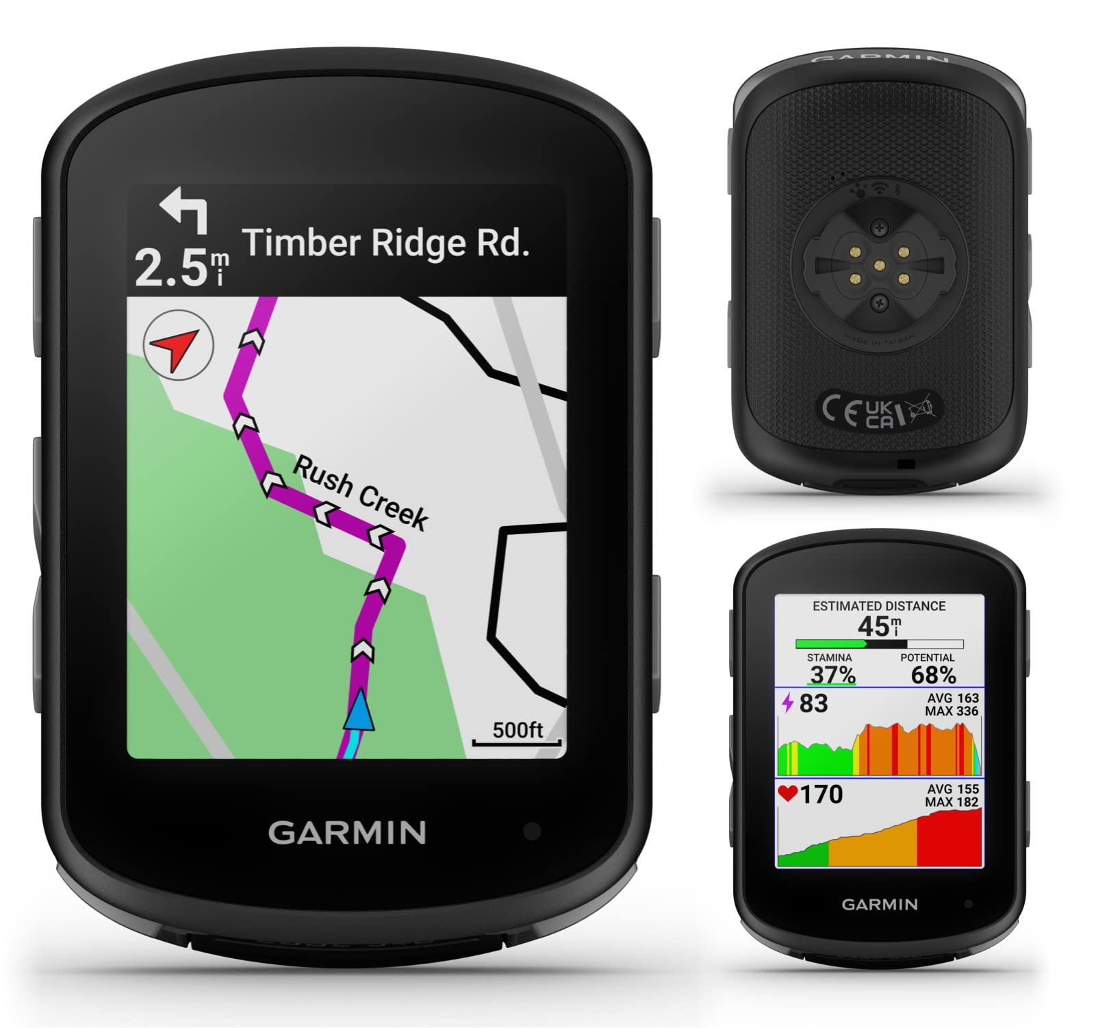 Wearable4U - Garmin Edge 540 GPS Cycling Computer, Button Controls, Advanced Navigation with Garmin Speed and Cadence Sensors and E-Bank Bundle