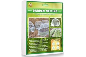 FIFNIM 10x30FT Garden Netting,Fine Garden Mesh Netting Pest Barrier Bird Netting Mosquito Net Garden Net for Vegetables Plants Fruit Trees Flowers (10x30FT)