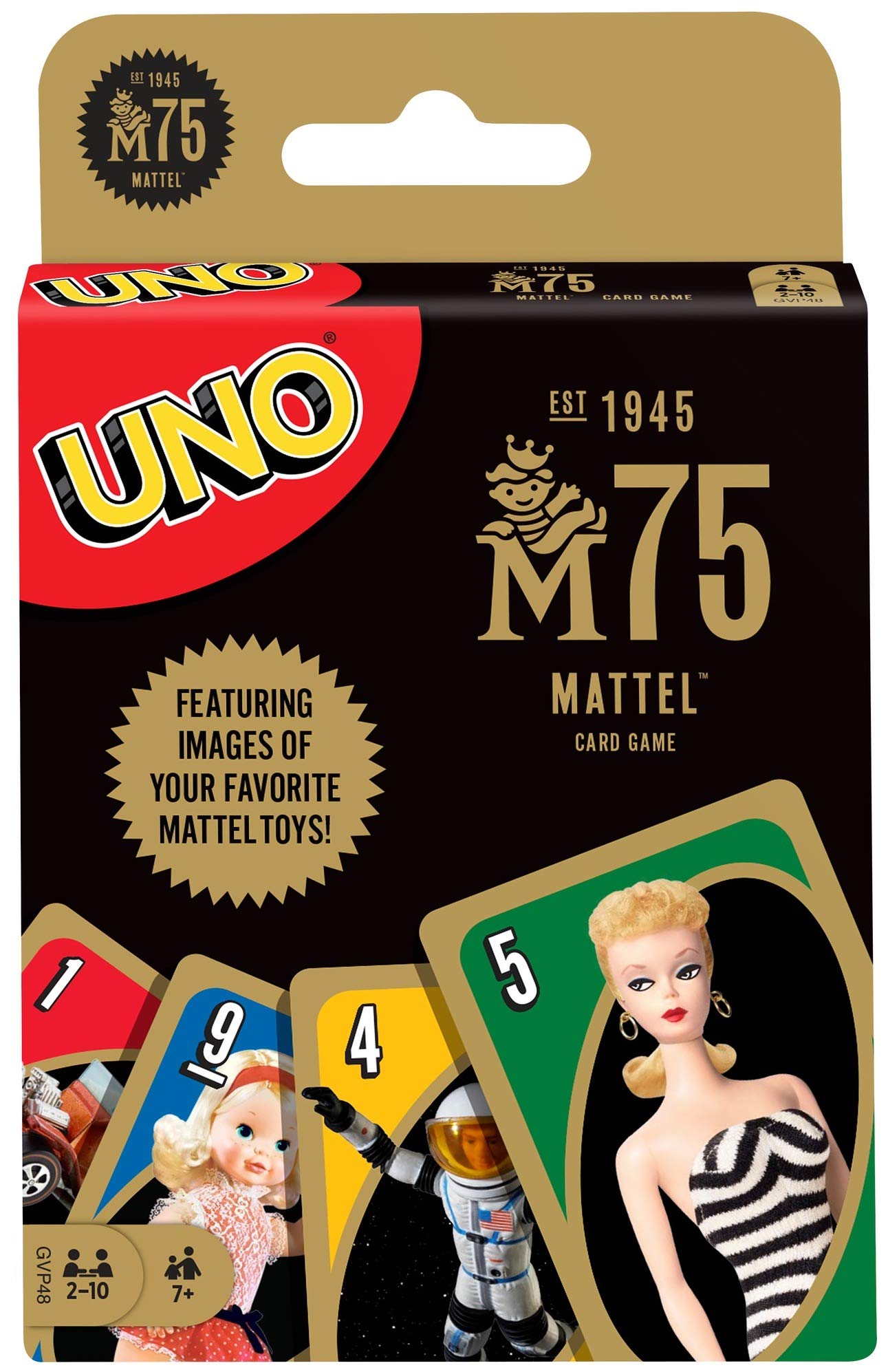 UNO Mattel 75th Anniversary Card Game for 7 Year Olds & Up