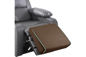 BALAPET Large Recliner Leg Pillow, Memory Foam Recliner Cushion Wedge Shape Recliner Footrest Extender,Leg、Back and Lumbar Support Pillow with Adjustable Elastic Straps(Coffee)