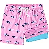 XOMZG Men's Swim Trunks，Mesh Lining Quick Dry with Pockets Beach Shorts Hawaiian
