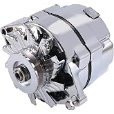 JDMSPEED New Alternator Chrome Replacement For Chevy BBC SBC 110Amp 1 Wire High Output RA00114