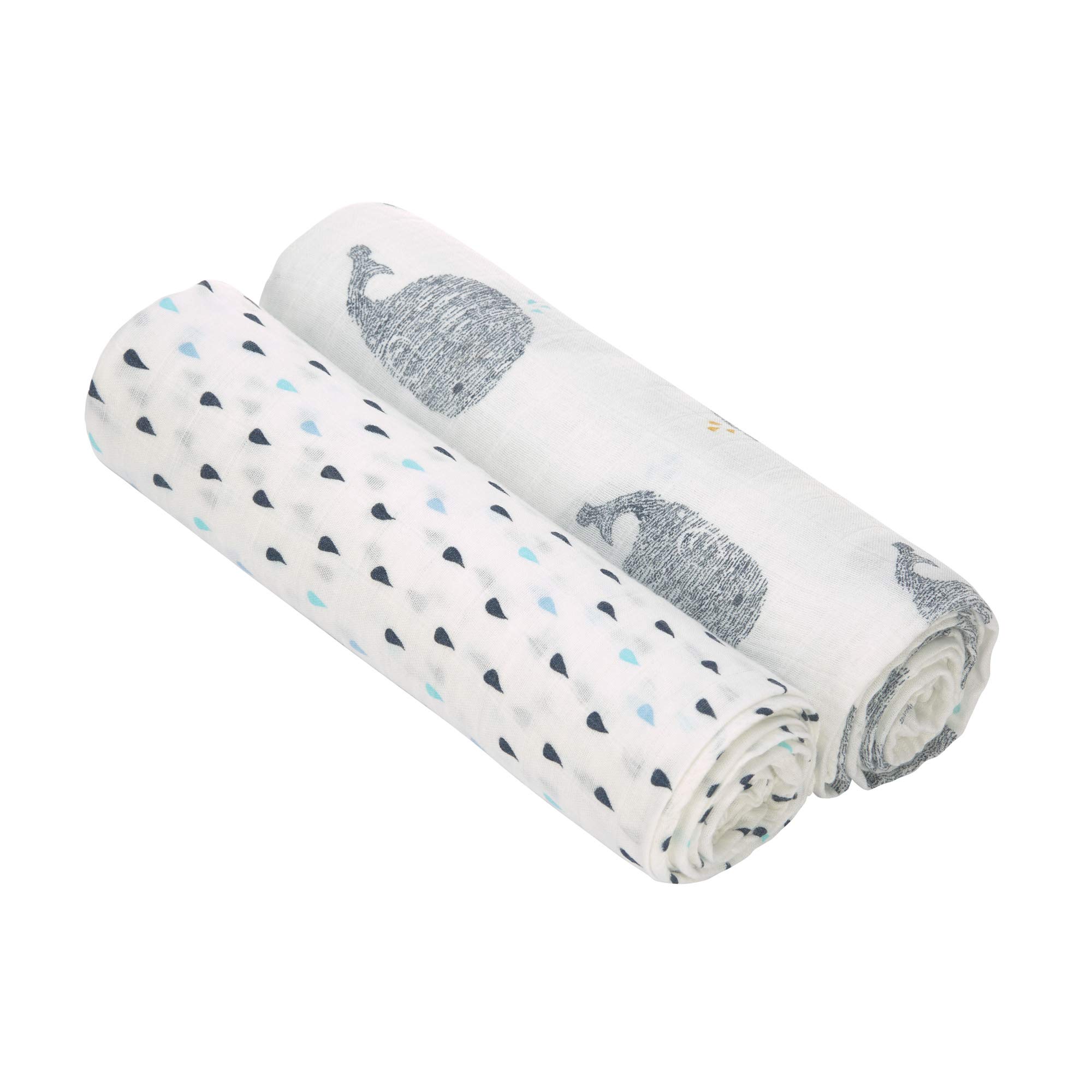 Lässig Heavenly Soft Swaddle XL, Little Water Whale, of