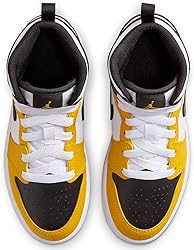 Jordan Little Kid's 1 Mid Yellow Ochre/Black-White