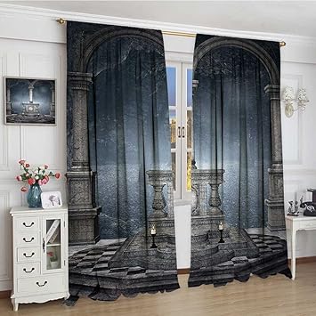Amazon Com Youpinnong Gothic Blackout Window Curtain Altar On