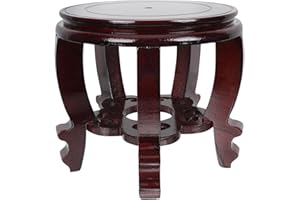 UPKOCH Wooden Fishbowl Stand Chinese Wooden Display Stand Oriental Furniture Rosewood Fishbowl Stand Vase Aquarium Table Lamp Teapot Base Flower Pot Stand Holder Display Rack Shelves