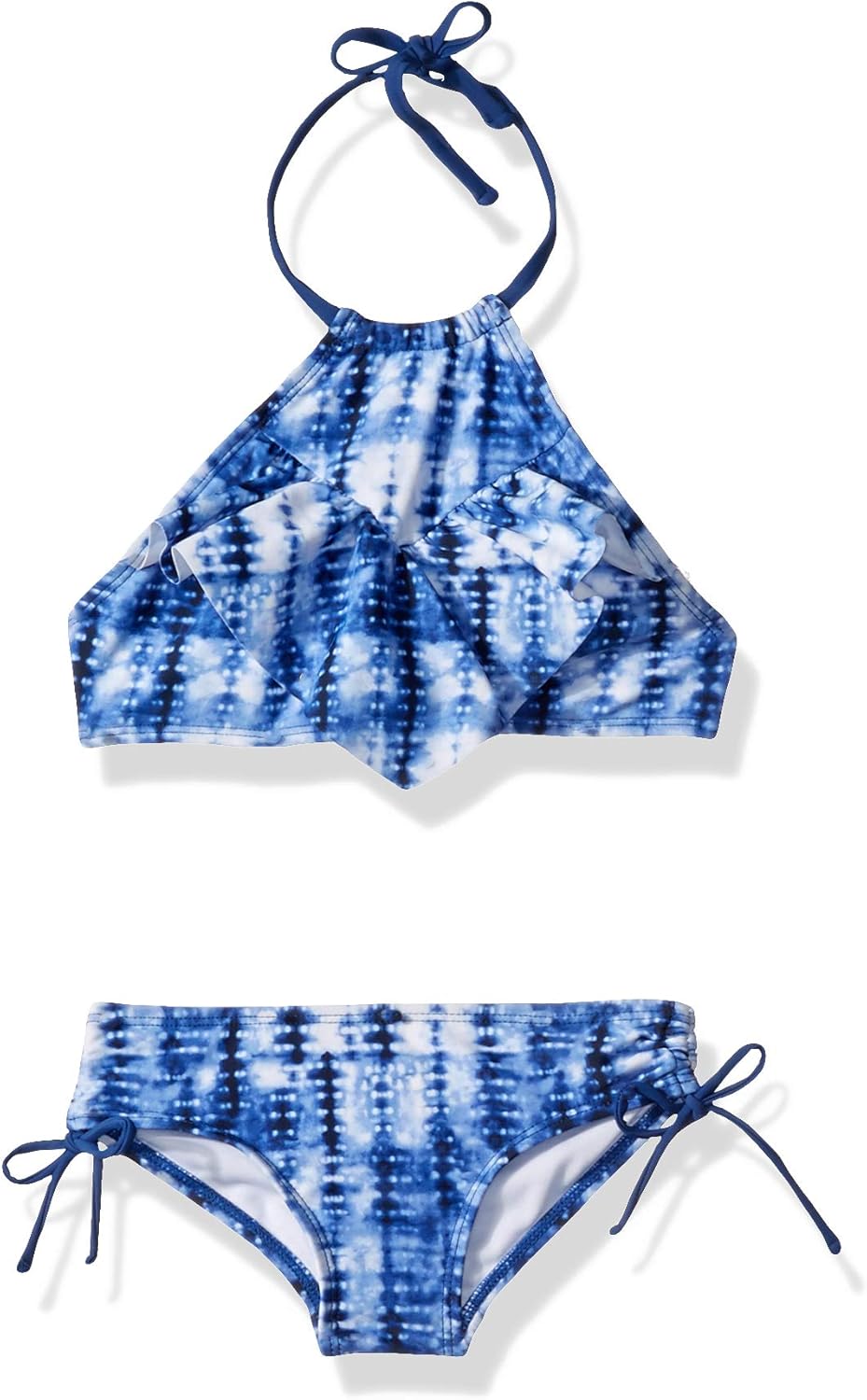 Pink 2t Kanu Surf Girls Morgan Ruffle Halter Bikini 2-Piece Swimsuit
