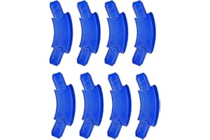K TOMOTO Curved Track Pieces 45 Degree Banked Turn for 1:64 Diecast Cars, Racetrack Connectors, 8 Packs