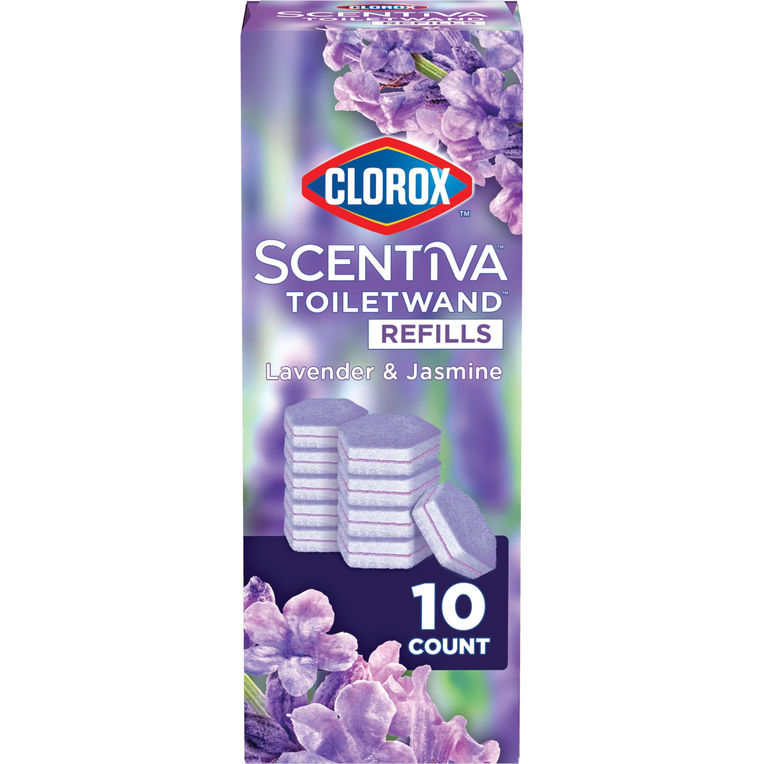 Photo 1 of ****VERY USED****
CLOROX Scentiva ToiletWand Toilet Cleaner Refills, Toilet brush, Lavender and Jasmine, 10 Count