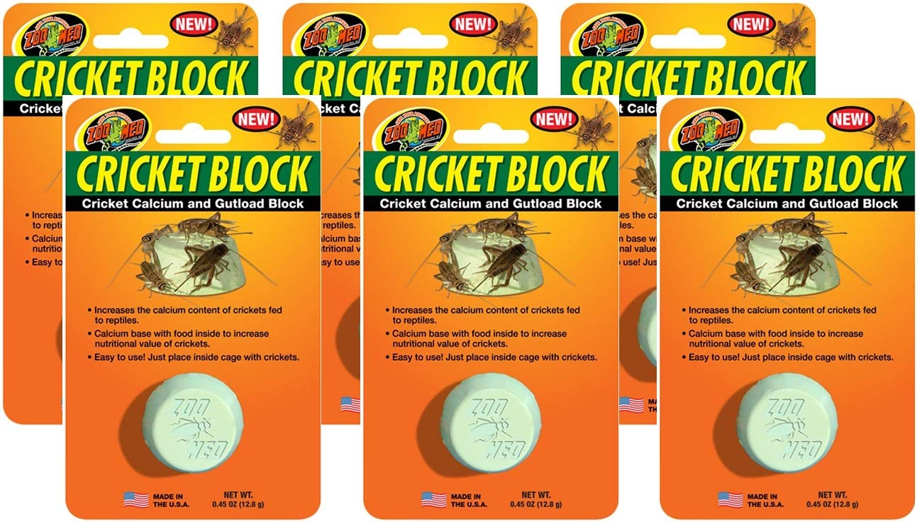 Buy Zoo Med Cricket Blocks 0 45 Ounces Feeder Cricket Calcium