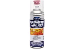 Eastwood 2k Aerosol Spray | Clear Coat Automotive Paint Aerosol Spray with Long-lasting and Durable Finish 11.8 Oz Can | Clear Coat