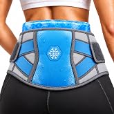 Pelegon Ice Pack for Back for Lower Back Pain Relief - Reusable Lower Back Ice Pack Wrap with Adjustable Brace - Cold Therapy Gel Pack for Sciatica, Coccyx, Herniated Disc and Recovery