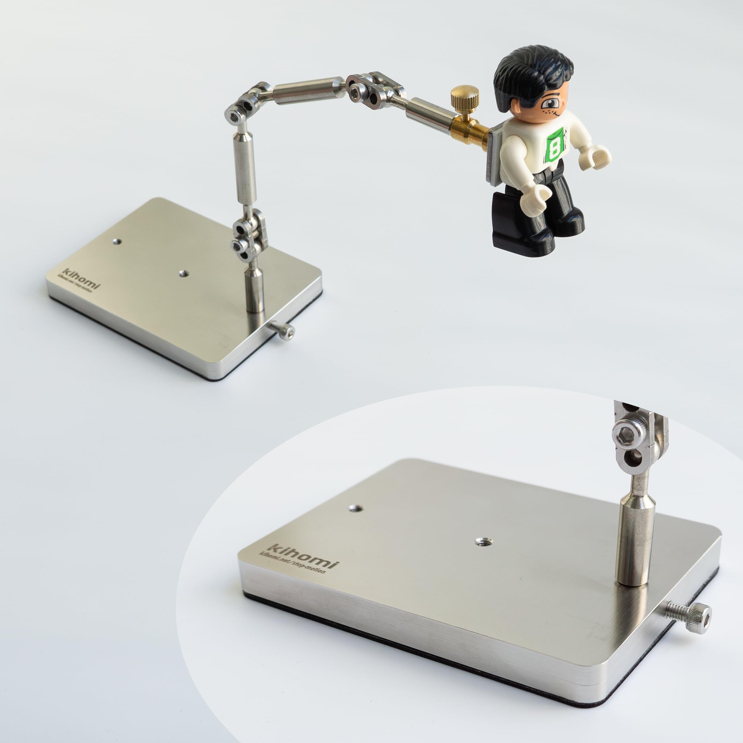 Stop Motion Rig - Stainless Steel Rig Arm for Stop Motion Animation, 5 Flexible Joints for Articulated Movement, Armature Support Tool for Hobbyists & Studios, Hold up to 280g