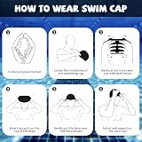 Nepfaivy Kids Swimming Cap Silicone 6-14 Pink Non-Slip Comfort view 6