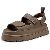 DREAM PAIRS Platform Sandals for Women Chunky Open Toe Dress Walking Comfortable Flat Sandals for Summer