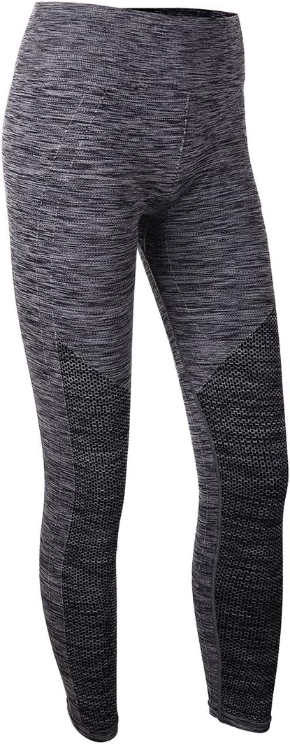 EUFANCE Women High Waist Sports Yoga Everyday Leggings Slimming Stretchy Gym Workout Flexible Pants Trousers Tights Grey