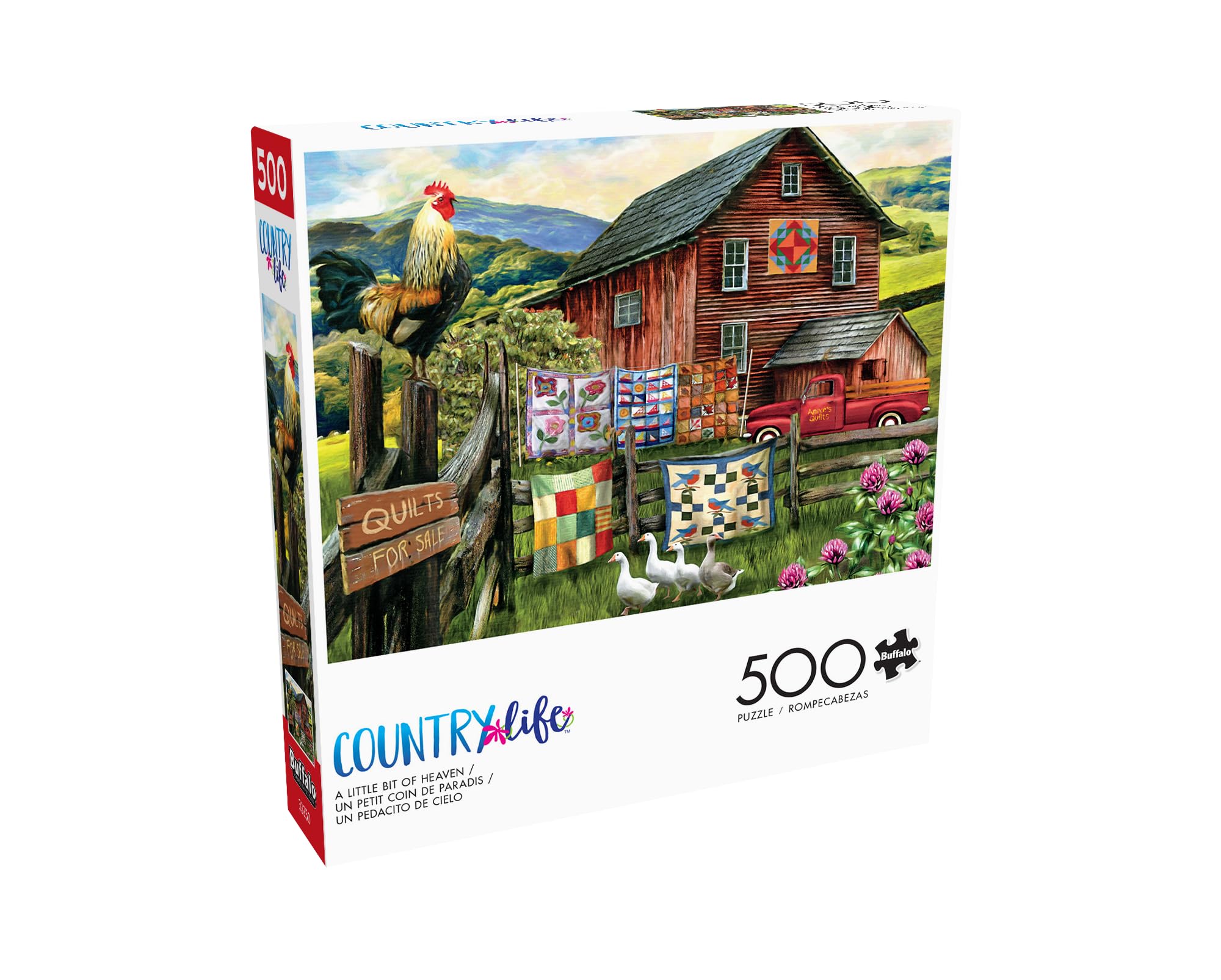 Buffalo Games - 500 Piece Jigsaw Puzzle Tom Wood A Little Bit of Heaven, Made in USA, Premium Recycled Board, Full-Color Poster