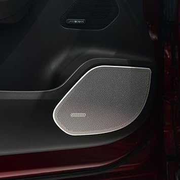 4x Aluminum Alloy Car Door Speaker Cover Trim For Jag F Pace
