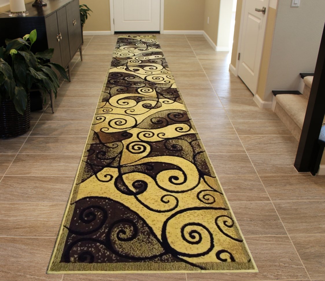 Modern Runner Rug Design Gallery 23 Berber (32 Inch X 15 Feet 6 Inch