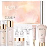AESTHTANY Skin Care Set 8 in 1 Facial Cleanser, Toner, Serum, Face Lotion, Cream & Eye Cream – Hydrating, Anti-Aging &Brightening Daily Routine for Glowing Skin