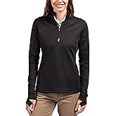 Cutter & Buck womens Moisture Wicking Upf 50+ Stretch Traverse Half Zip PulloverPullover Sweater