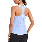 MathCat Women's Workout Tank Tops Racerback Sleeveless Tops Loose Fit Yoga Shirts Athletic Running Tank Top for Women