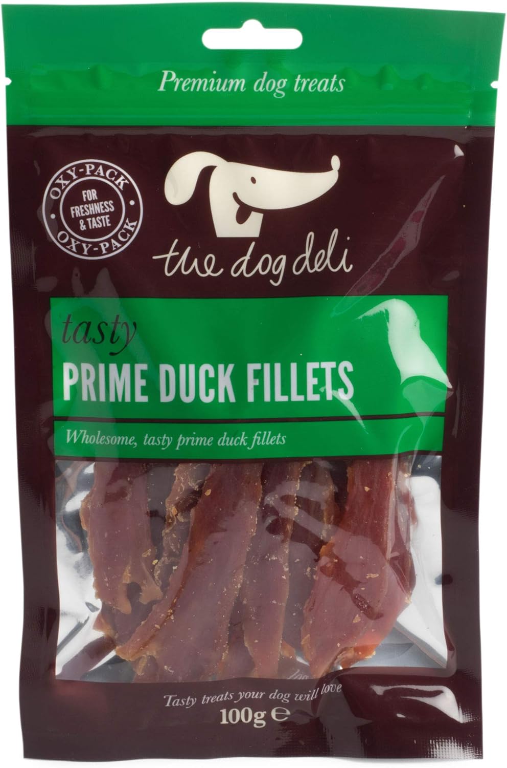 Petface 100g Pack Prime Duck Fillets (Pack of 5, total of 500g)