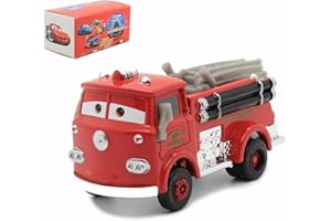 IYZEVK Car 3 Toys, Car Movie, Jackson, The King, Die-cast Toy Car, for a Boy's Birthday (Red Firetruck)