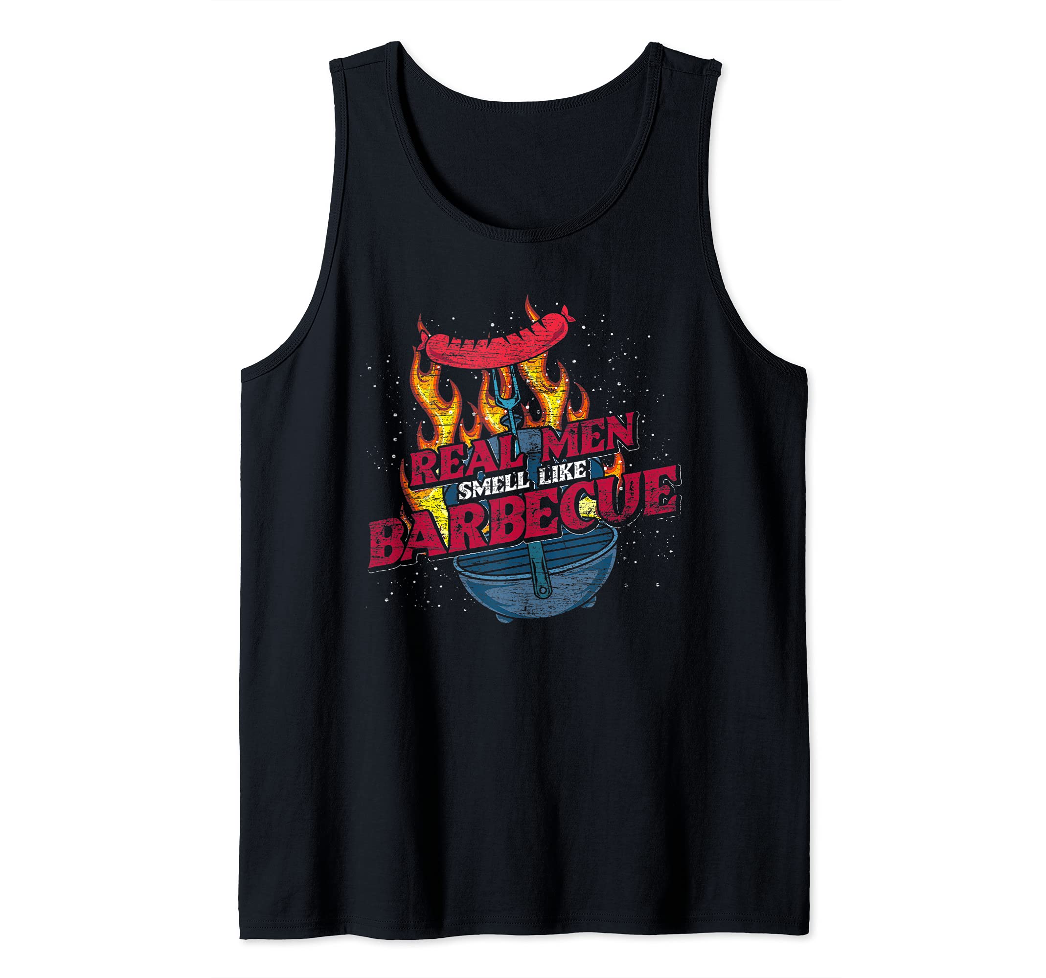 Funny Grillmaster Men BBQ Grilling Steak Griller Barbecue Tank Top