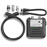THE CIMPLE CO Antenna Signal Strength Meter for TVs, RVs, OTA Antennas - TV Channel Finder and Sensitivity Adjuster - Over-the-Air Signal Tester with LED Indicators and Coaxial Cable, Black
