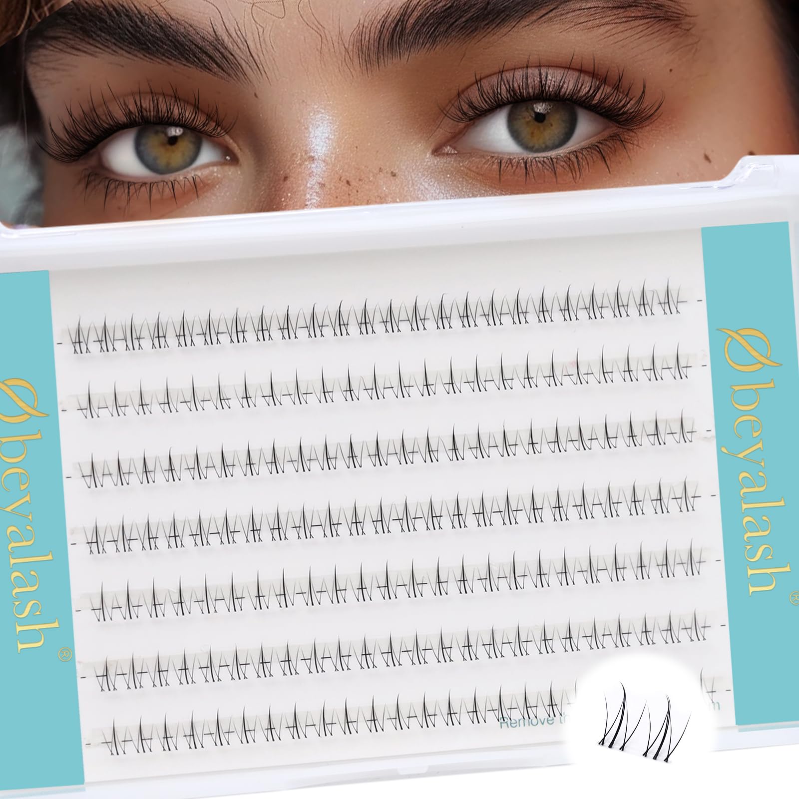 Bottom Lashes Under Lashes 84pcs Under Eye Lashes Wispy Cluster Lashes 6mm Under Lash False Lashes Individual Eyelashes Natural Eyelashes Cluster DIY at Home by Obeyalash — image 1