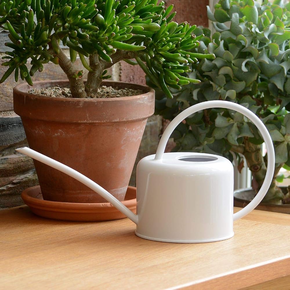CKB LTD Small 1.1L Indoor Watering Can Chalk White Galvanised Steel