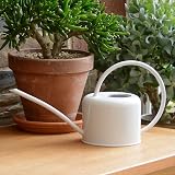 CKB LTD Small 1.1L Indoor Watering Can Chalk White Galvanised Steel