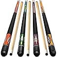 Kmise Pool Cue Stick, 58'' Snooker Play Cue Professional Billiard Sticks 18,19,20,21,22 Oz 2-Piece for Pool Table Sports
