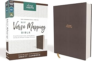 NIV, Verse Mapping Bible, Cloth over Board, Gray, Comfort Print: Find Connections in Scripture Using a Unique 5-Step Process